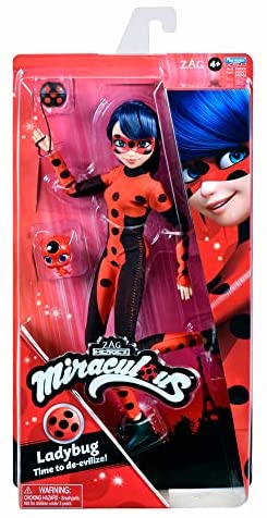 Ladybug: Fashion Doll Muñeco articulado Miraculous Ladybug - Cat Noir (Bandai P50002)