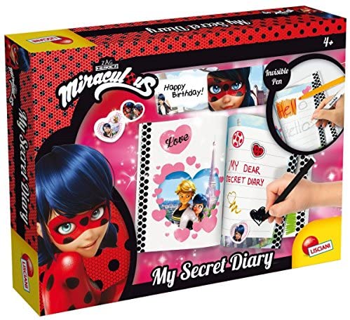 Lisciani – Ladybug Miraculous Mi diario secreto - Juego educativo creativo para niñas a partir de 4 años (66032)