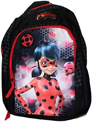 Vadobag Backpack Miraculous Tales of Ladybug Mochila Infantil 44 Centimeters Negro (Black, Red)