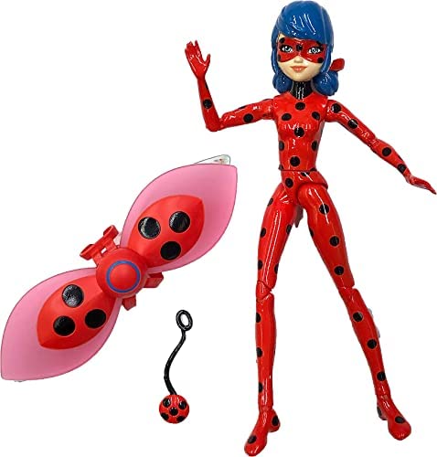 Ladybug: Figuras de Acción de Muñeca articulada Miraculous Ladybug - Lucky Charm Ladybug (Bandai P50401)