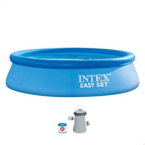Intex Easy Set Pool - Piscina elevada - Diámetro 305 x 76 cm - Con sistema de filtro