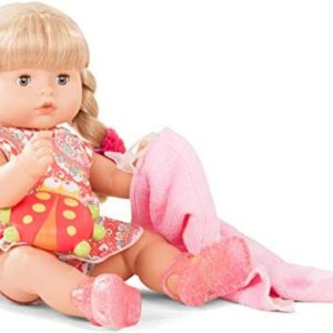 Götz 1818242 Maxy Aquini Vintage Doll - 42 cm Bathing Baby Doll with Blonde Hair and Blue Sleeping-Eyes - Suitable Agegroup 3+