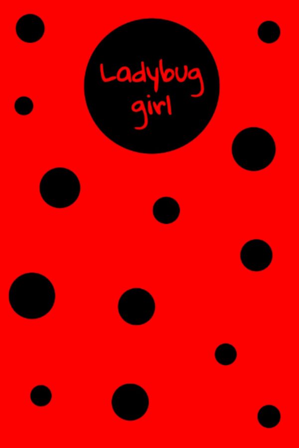 Ladybug Girl: Cute Red with Black Polka Dots Composition Notebook, 120 Total Pages of which 118 Lined Pages - 6 x 9 inches, Great Gift for Women, Girls and Teenage Girls