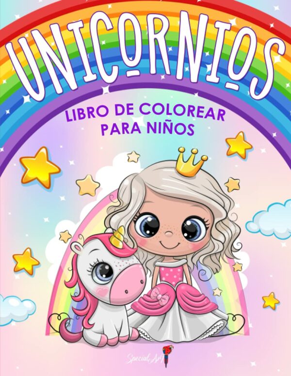 Unicornios - Libro de Colorear para Niños: Más de 50 páginas para colorear con hermosos y cariñosos Unicornios! (Regalos para niños, tamaño grande)