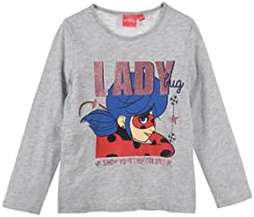 Miraculous LadyBug e Cat Noir - Camiseta de manga larga - Full Print algodón - niña