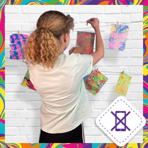 Rainbow Marbling Painting Kit de Arte Marmolado con Pinturas Pintura de Mármol Niños Manualidades