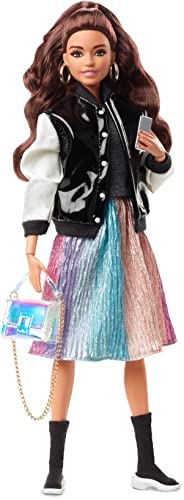 Barbie Signature Barbie style Muñeca latina con complementos de moda, juguete de colección (Mattel HCB75)