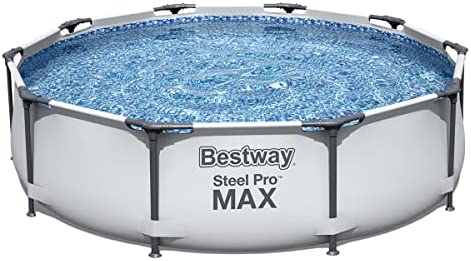 Bestway Steel Pro MAX - Piscina Redonda con Marco de Acero Estable (305 x 305 x 76 cm)