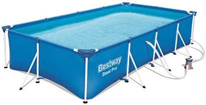 Bestway Steel Pro - Juego de piscina al aire libre con bomba de filtro