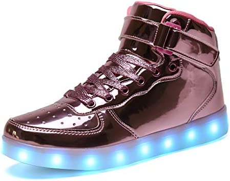Niños Zapatillas Led Luminioso con Unisex Hip Tops Sneakers Zapatos con Luces