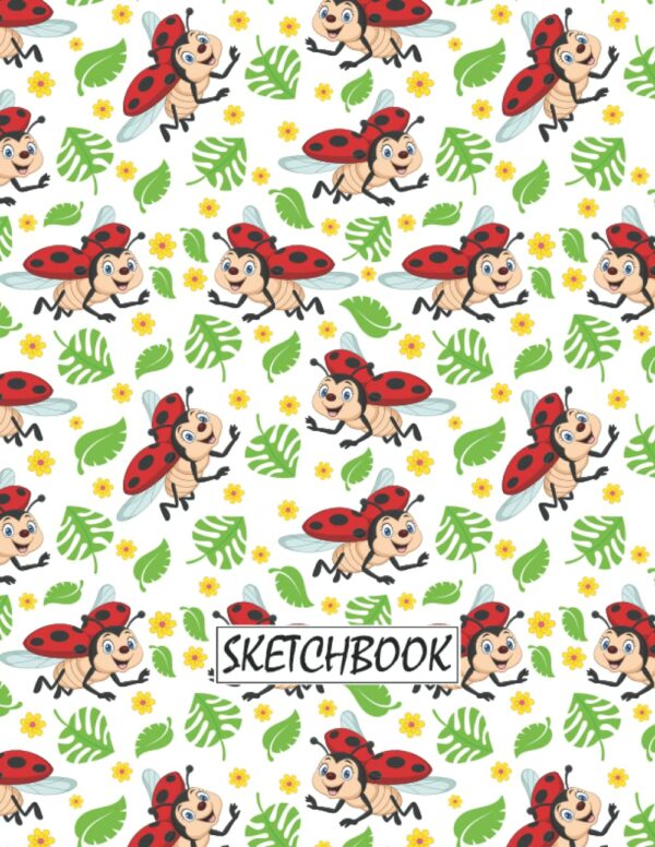 Ladybug Sketchbook: Ladybug Sketchbook for Drawing, Writing, Painting, Sketching, and Doodling, 100 Pages, 8.5 x 11"