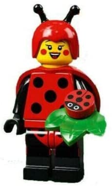 Lego® 71029 - Minifiguras de la serie 21, figura número 4, mujer con mariquita, disfraz de Ladybug