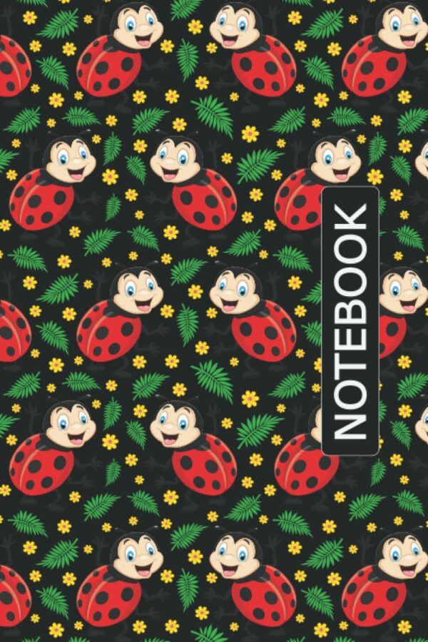 Ladybug Notebook: Ladybug Lovers Blank Lined Journal Notebook for Women, Girls, and Kids