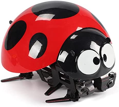 ELKeyko Robot al Aire Libre Divertido niños plástico niños Regalo Insecto Control Remoto Juguete RC Ladybug Robot Simuló el hogar Inteligente