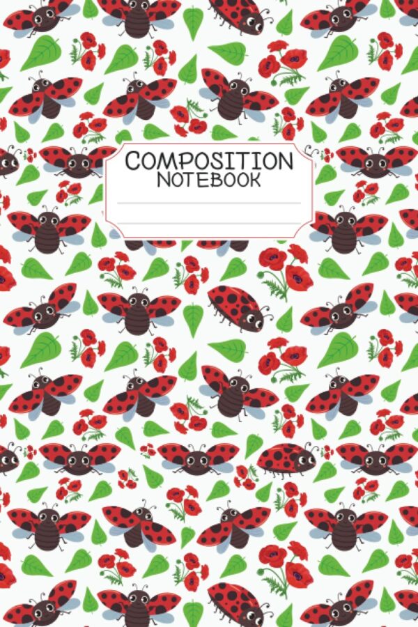 Ladybug Composition Notebook: Ladybug Lovers Blank Lined Journal Composition Notebook for Women, Girls, and Kids