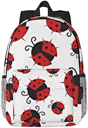 DMORJ Funny Ladybug - Bolsa de hombro ligera de 15 pulgadas, ligera y fácil de llevar, adecuada para salir, aprendizaje y uso en la oficina, Negro -, Talla única