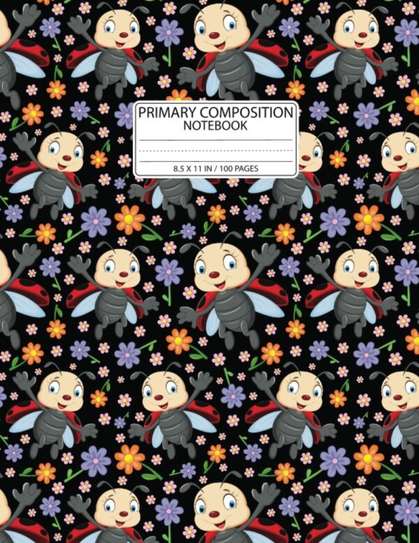 Ladybug Primary Composition Notebook: Ladybug Primary Composition Notebook Journal Gifts Ladybug Blank Lined Notebook Planner