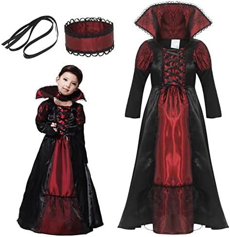 Disfraz de vampiro real de Halloween, juego de rol, disfraz de vampiro victoriano para niños