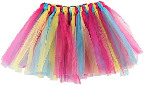 Falda del Tutu para Niña,SHOBDW Niños Bebé Regalos de Cumpleaños Elasticidad Fluffy Layered Rainbow Mini Pettiskirt Ballet Falda Fiesta de Regalo de Cumpleaños de Lujo Traje de Baile