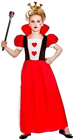 Girls Kids Storybook Queen of Hearts Fairytale Fancy Dress Costume 8 - 10 years