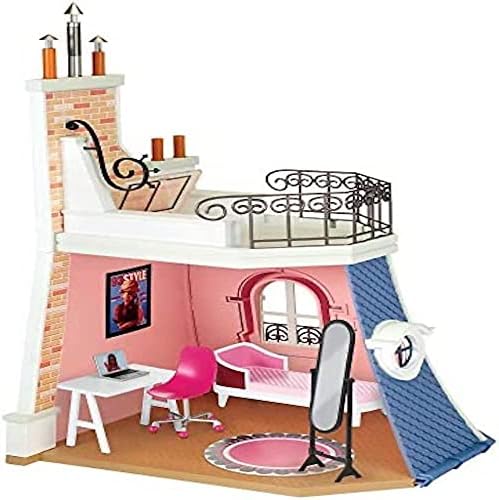Miraculous Tales of Ladybug & Cat Noir 2 en 1 para balcón, Dormitorio, Juego de casa de muñecas y Accesorios Bandai, Multicolor P50660X