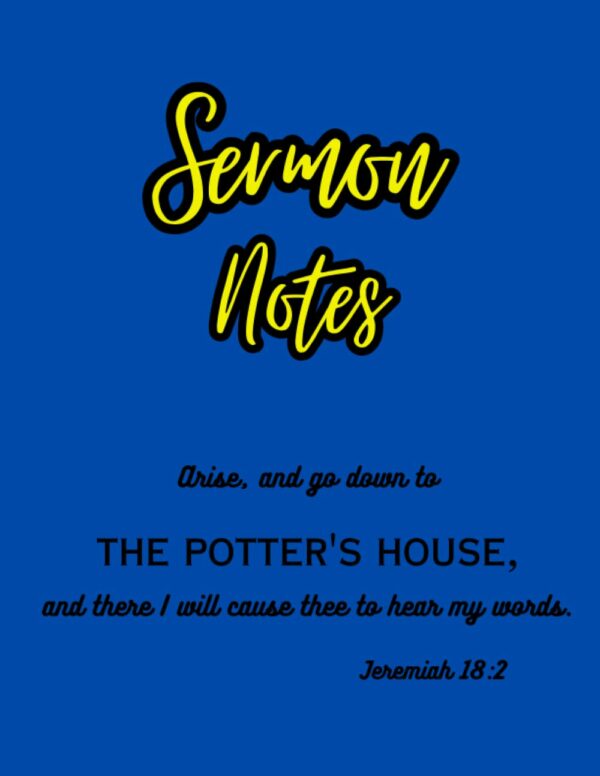 Sermon Notes: 175 page lined journal for the serious bible student.