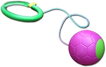 Tianbi Juguete de pelota de salto, anillo de salto al tobillo, juego de juguetes de bola de salto, bola de tiro de un solo pie, pelota de rebote, equipo de fitness para niños y niñas