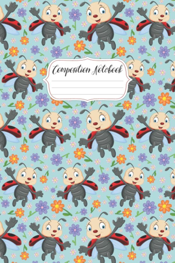 Ladybug Composition Notebook: Ladybug Lovers Blank Lined Journal Composition Notebook for Women, Girls, and Kids