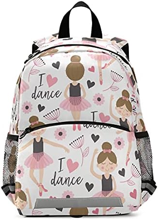 Linda mochila de niña de bailarina para niños, mochila para niños y niñas, bolsa de viaje para guardería preescolar