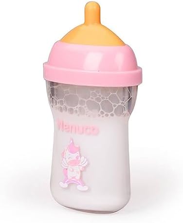 Nenuco - Accesorios Biberón, de colores blanco y rosa, set de juego, accesorios para tu muñeco bebé, complemento de juguete para muñeca, para niños y niñas desde 2 años, Famosa (NFN46000)
