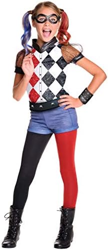 Rubies 620712 - DC Super Hero Girls Harley Quinn Deluxe, Traje de niño, M (5-7 años)