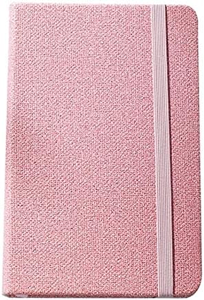 SkadMan Libro de Cuero PU Pink Diario Diario DE Papel DE Papel DE PAPOBULARIO Nota de Notas 14.3x9.2cm