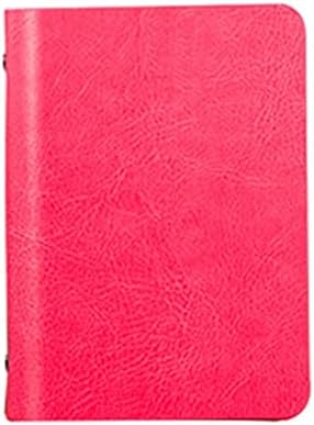 SkadMan Red A7 Flow-Hoja Cuaderno Cuaderno Cubierta de Cuero Diario de Negocios Memos Planificadores Bloc de Notas Nota Libro Agenda Organizador Regalos
